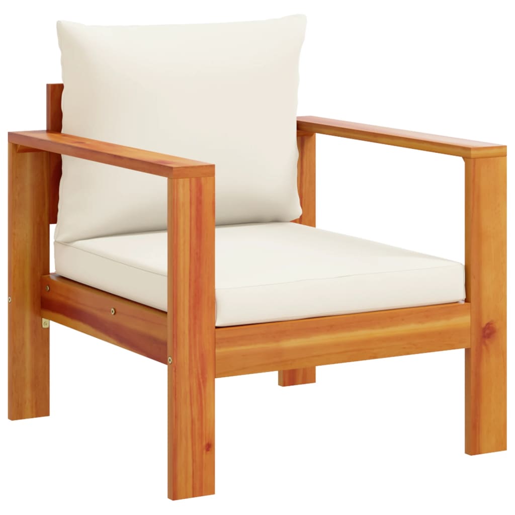 5 Piece L-Shaped Sofa Set with Cushions and Chair