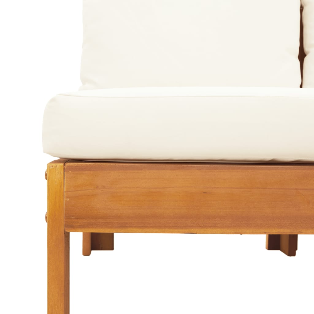 5 Piece L-Shaped Sofa Set with Cushions