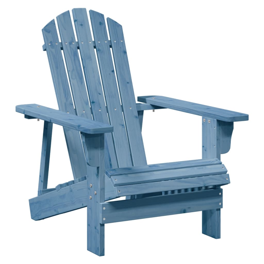 Adirondack Chair with Ottoman in Solid Fir Wood