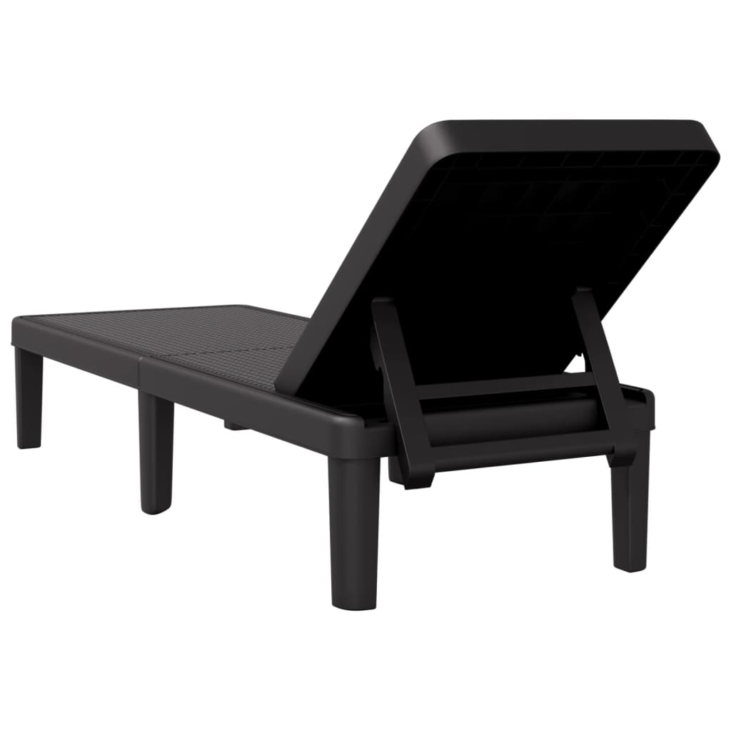 4-Way Height Adjustable Sun Lounger in Polypropylene