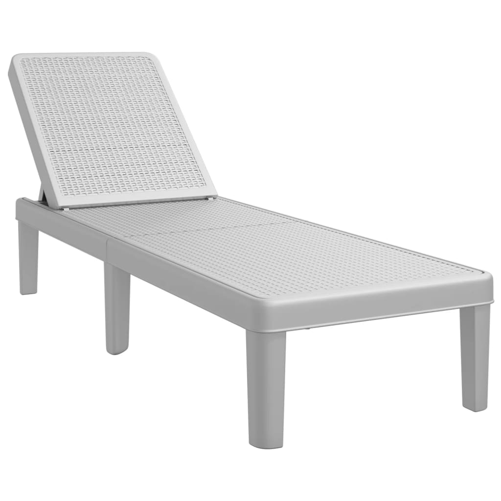 4-Way Height Adjustable Sun Lounger in Polypropylene