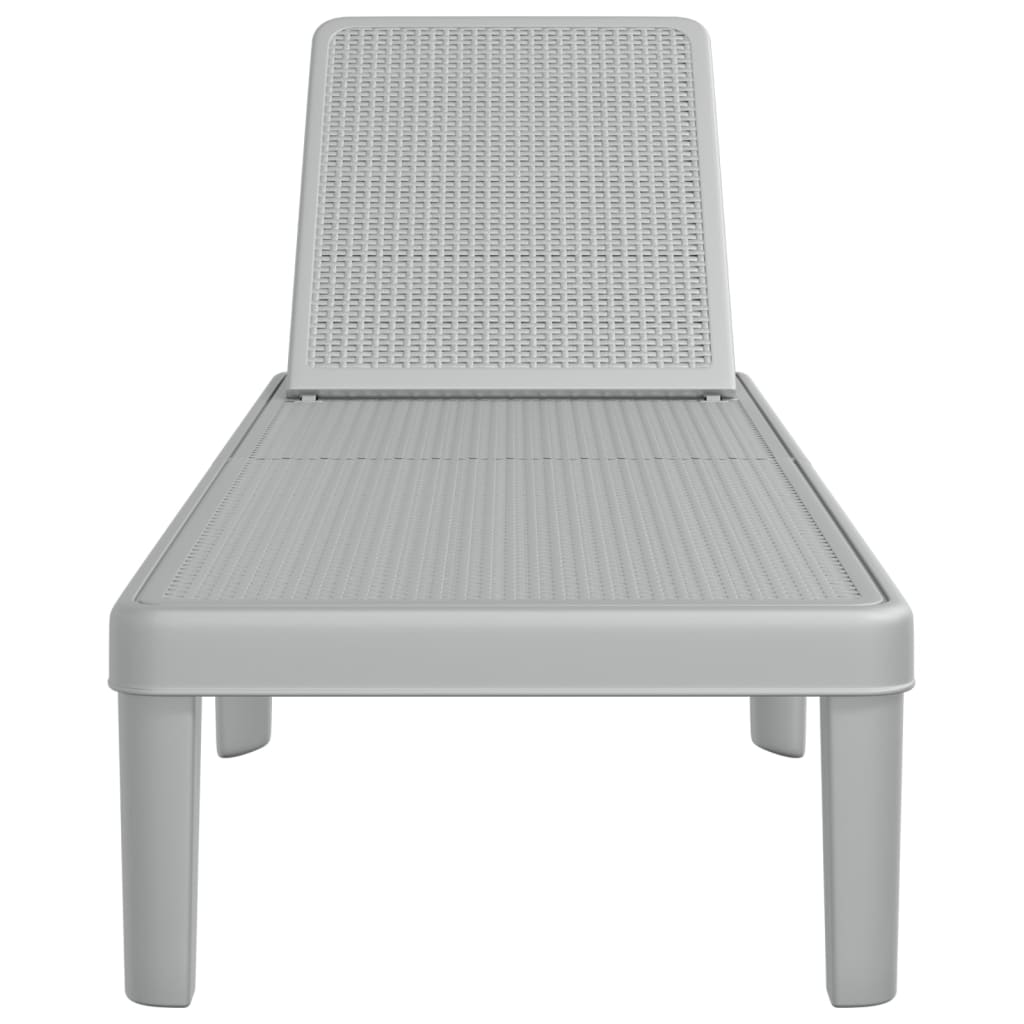4-Way Height Adjustable Sun Lounger in Polypropylene