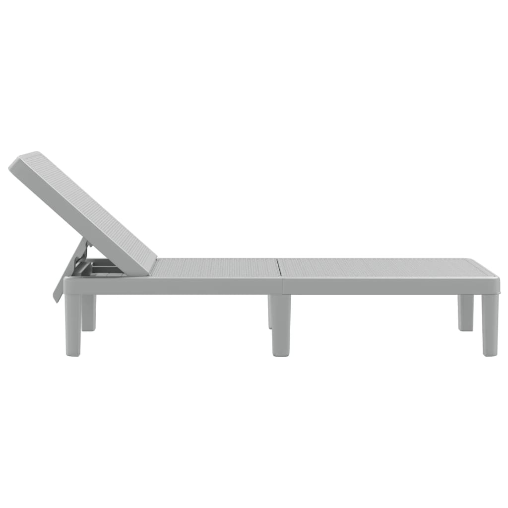 4-Way Height Adjustable Sun Lounger in Polypropylene
