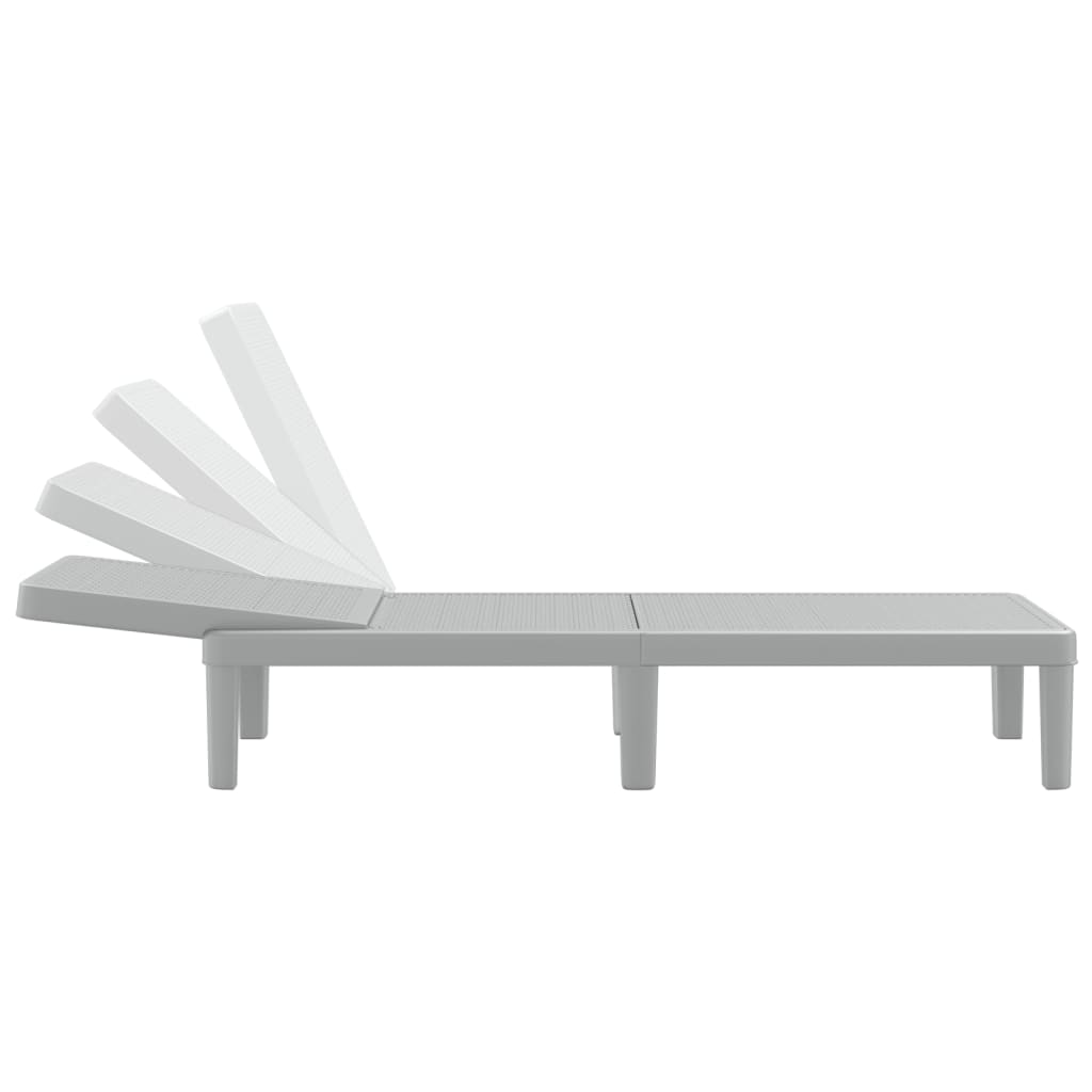 4-Way Height Adjustable Sun Lounger in Polypropylene