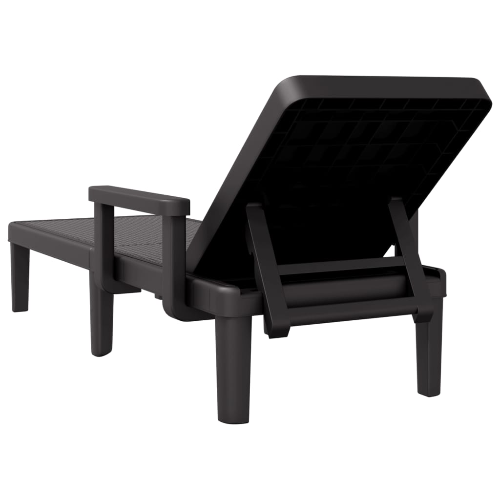 4-Way Height Adjustable Sun Lounger in Polypropylene