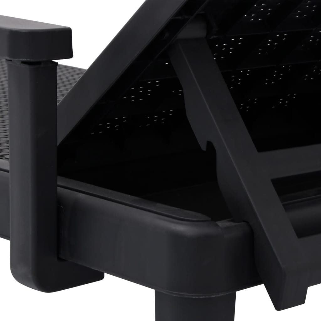 4-Way Height Adjustable Sun Lounger in Polypropylene