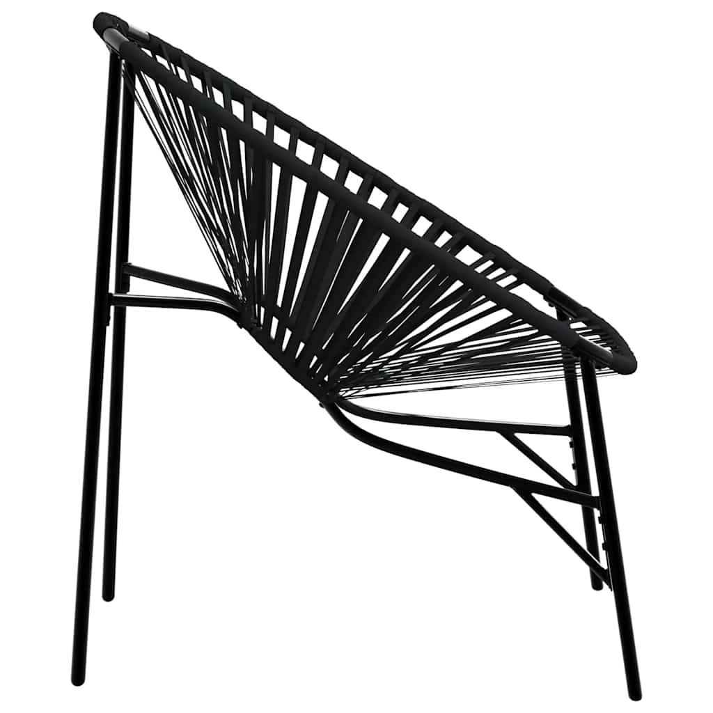 Garden Chair Set with Table in Poly Rattan - 3 pcs