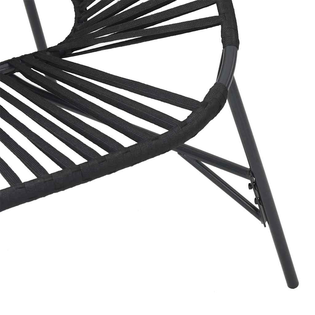 Garden Chair Set with Table in Poly Rattan - 3 pcs