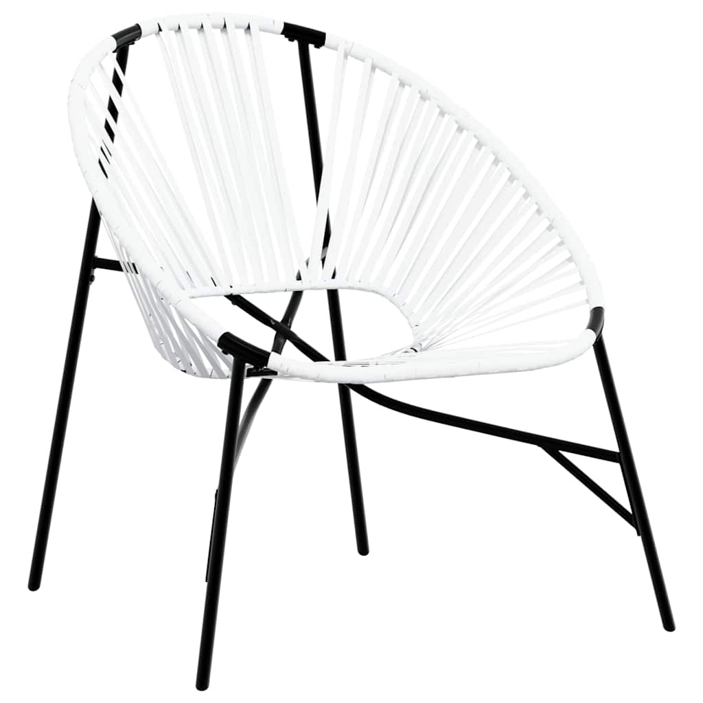 Garden Chair Set with Table in Poly Rattan - 3 pcs