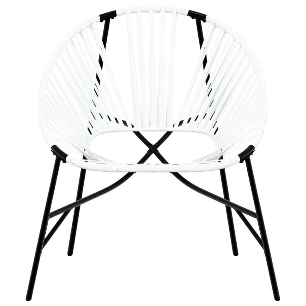 Garden Chair Set with Table in Poly Rattan - 3 pcs
