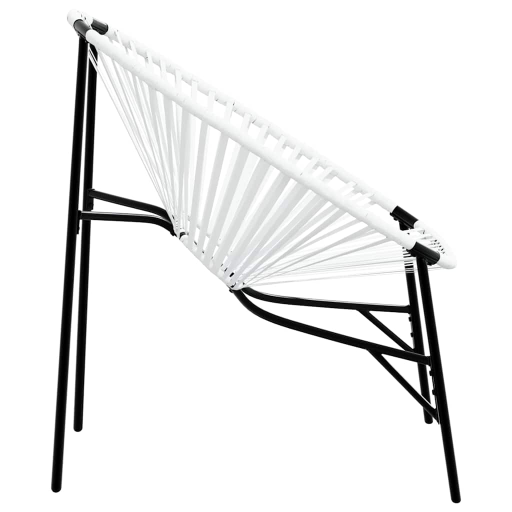 Garden Chair Set with Table in Poly Rattan - 3 pcs