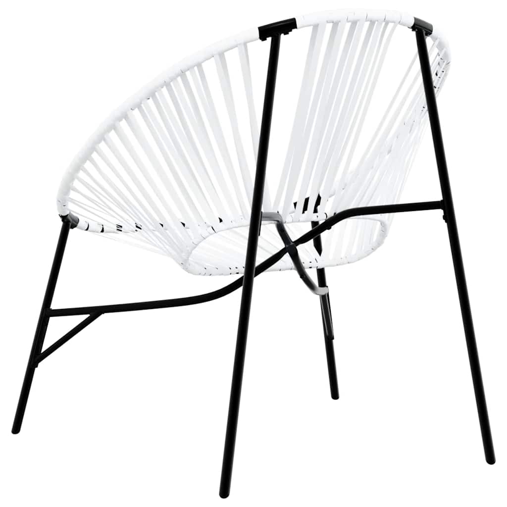 Garden Chair Set with Table in Poly Rattan - 3 pcs