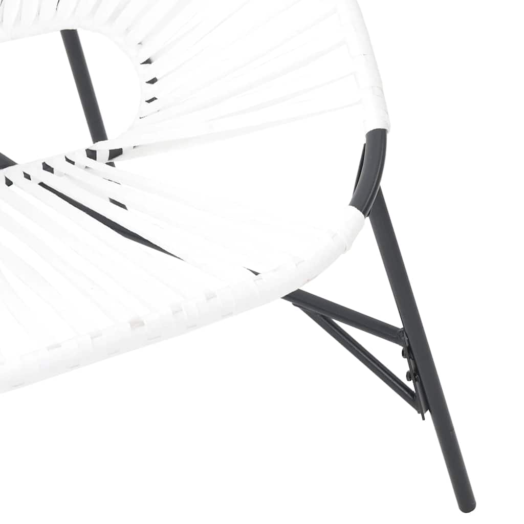 Garden Chair Set with Table in Poly Rattan - 3 pcs