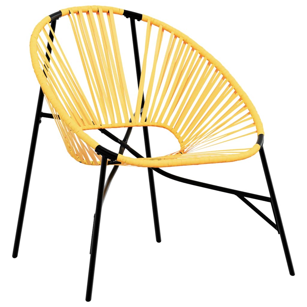Garden Chair Set with Table in Poly Rattan - 3 pcs