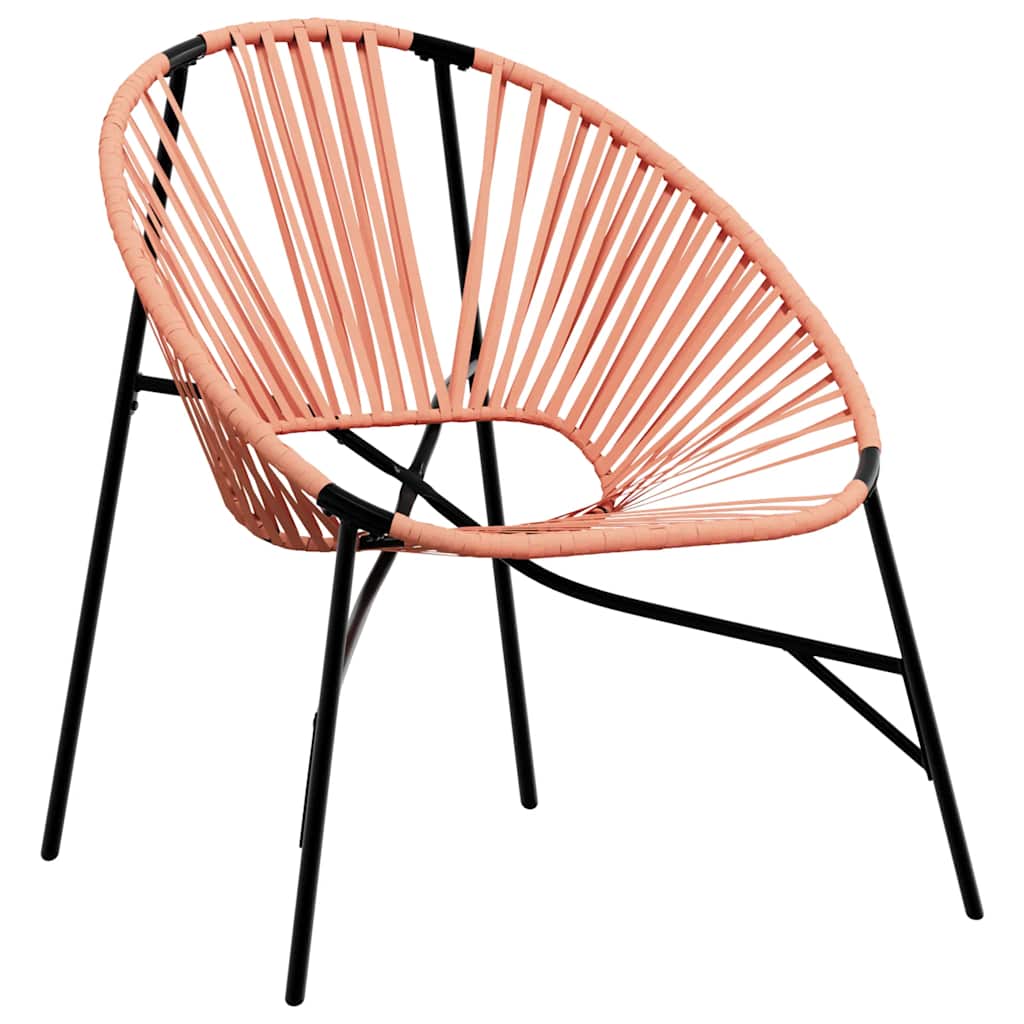 Garden Chair Set with Table in Poly Rattan - 3 pcs