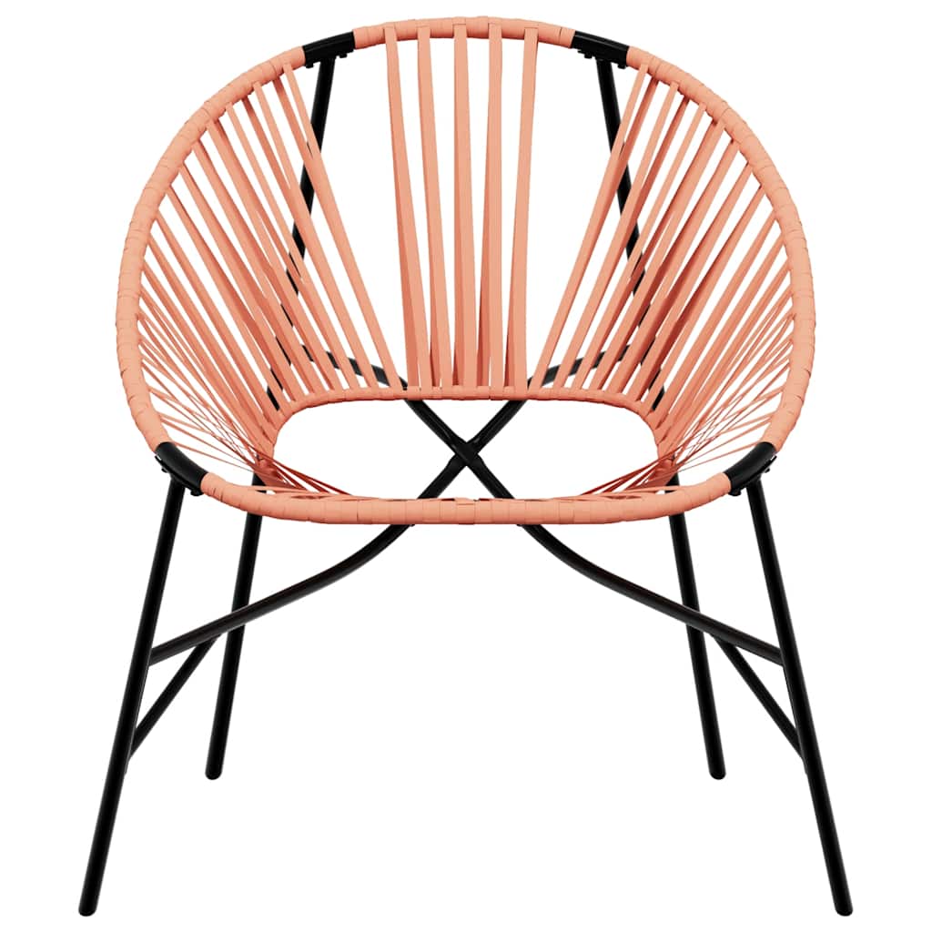 Garden Chair Set with Table in Poly Rattan - 3 pcs