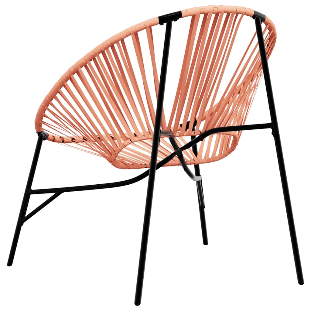 Garden Chair Set with Table in Poly Rattan - 3 pcs