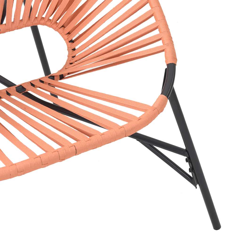 Garden Chair Set with Table in Poly Rattan - 3 pcs
