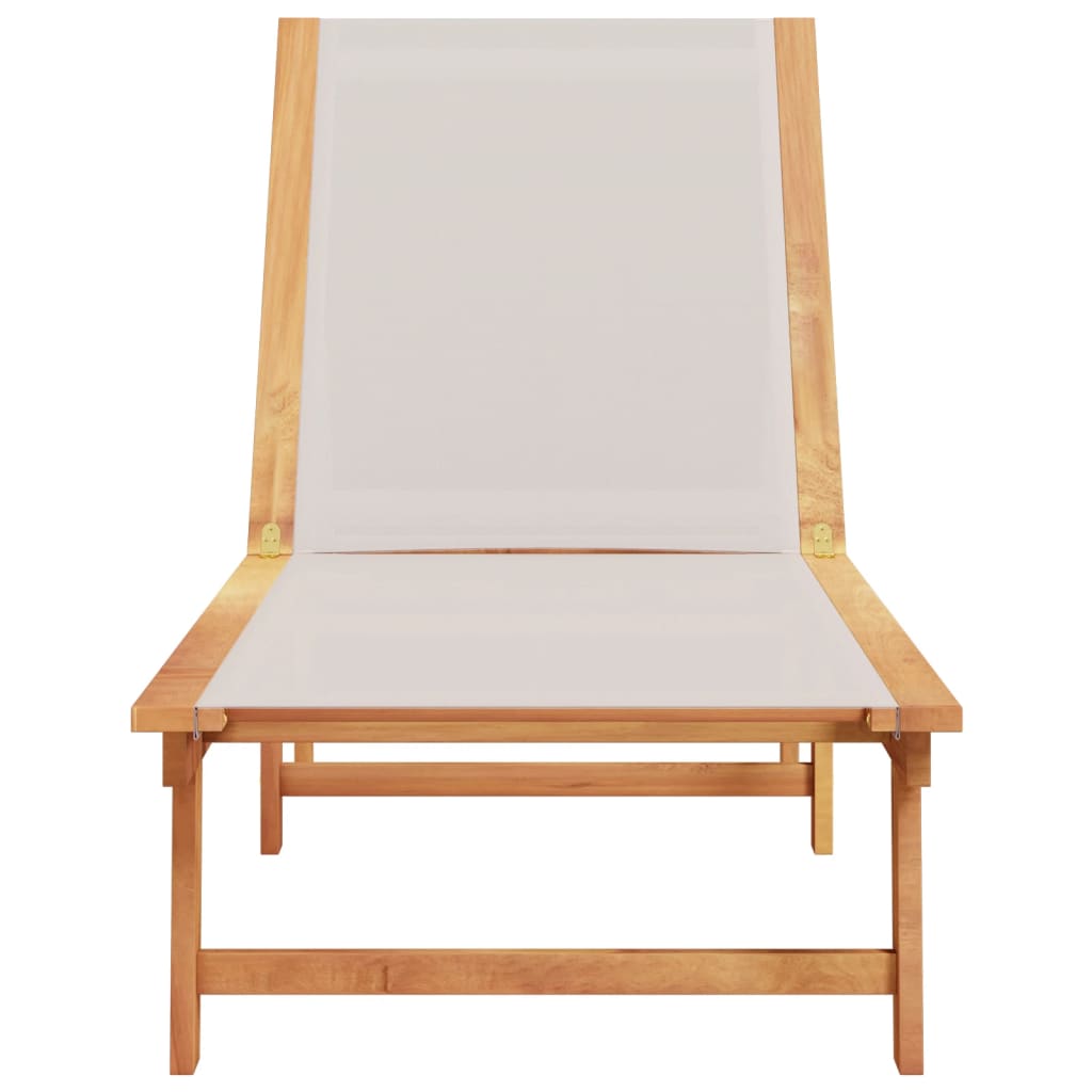 Solid Wood Acacia Sun Lounger