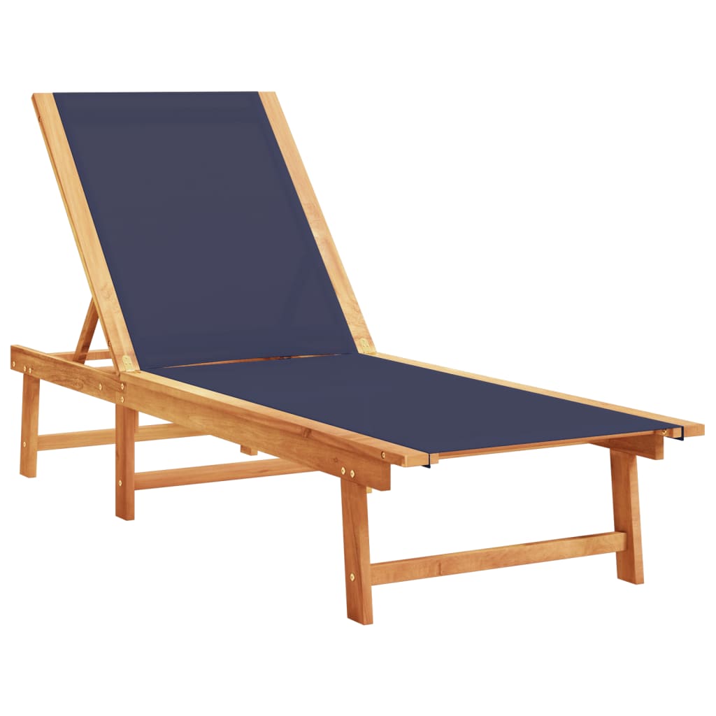 Solid Wood Acacia Sun Lounger