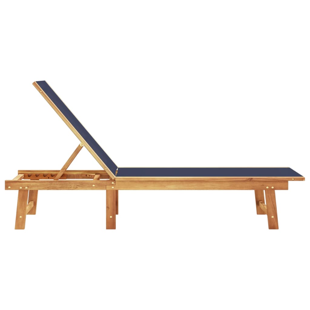 Solid Wood Acacia Sun Lounger