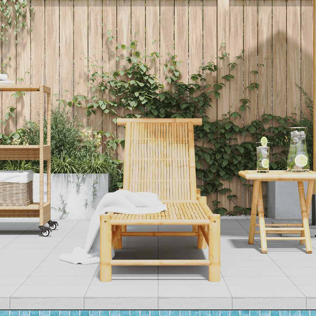 Bamboo Sun Lounger with Optional Cushions