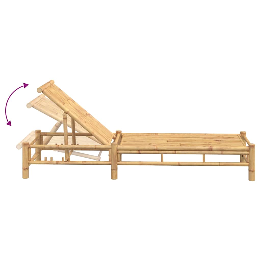 Bamboo Sun Lounger with Optional Cushions