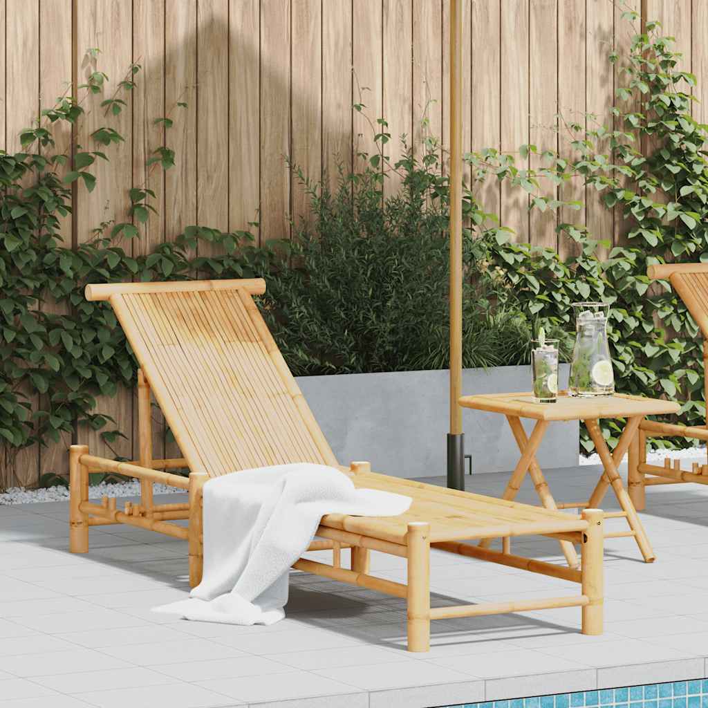 Bamboo Sun Lounger with Optional Cushions
