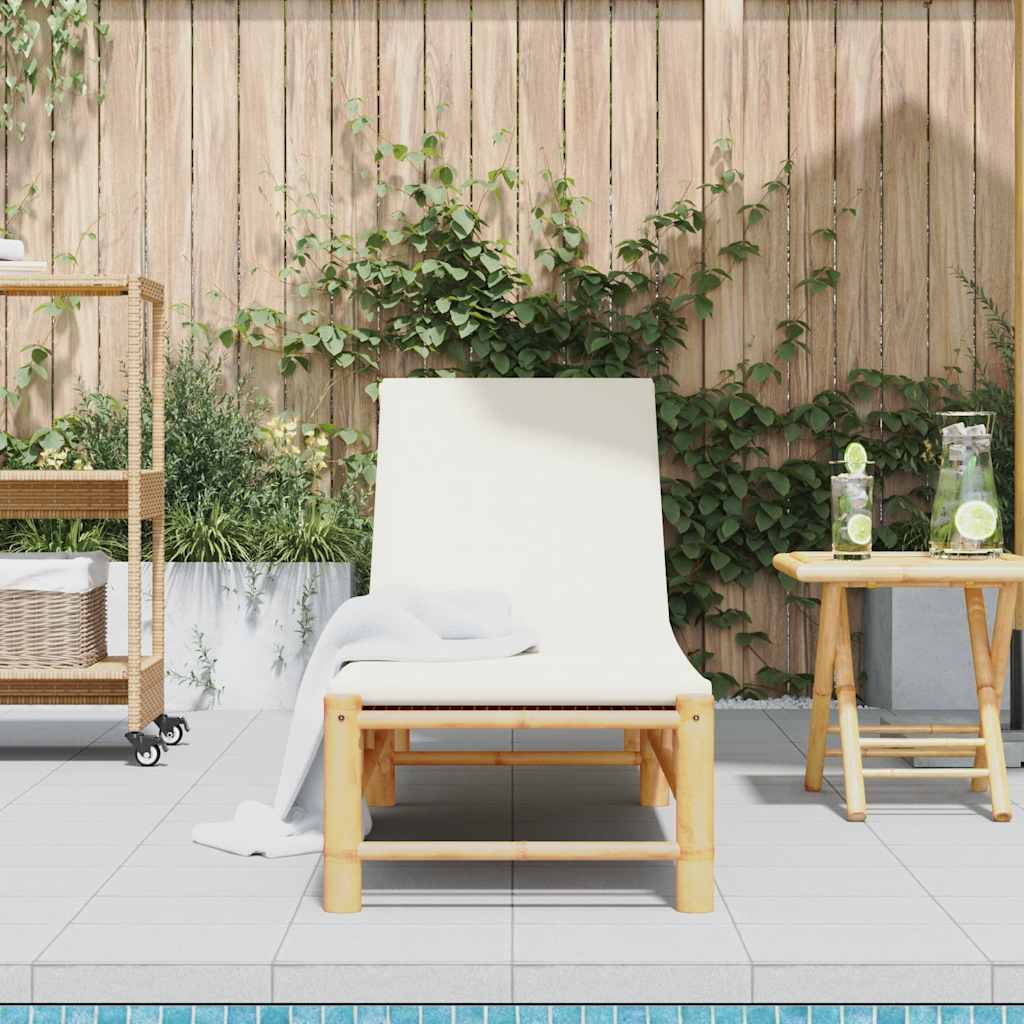 Bamboo Sun Lounger with Optional Cushions