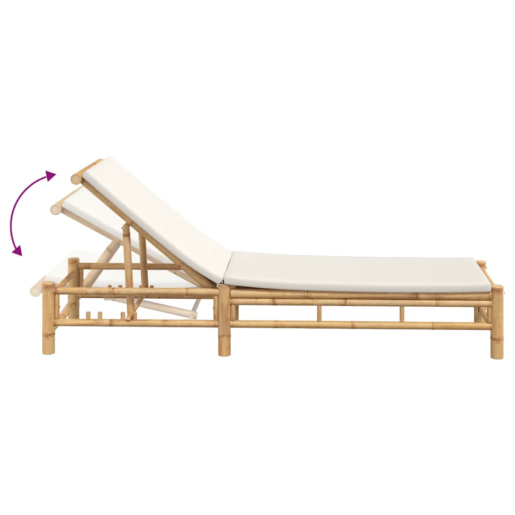 Bamboo Sun Lounger with Optional Cushions