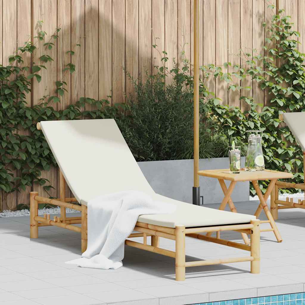 Bamboo Sun Lounger with Optional Cushions