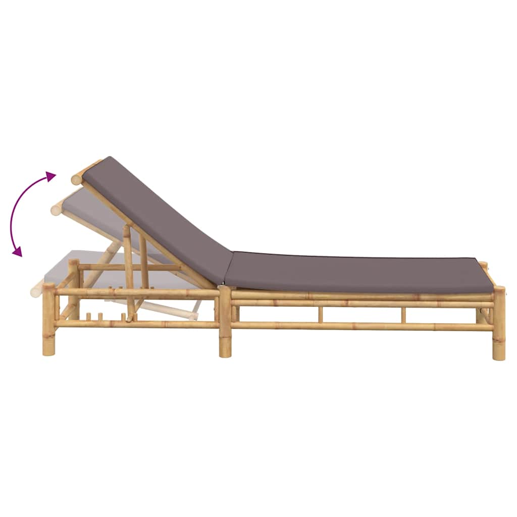 Bamboo Sun Lounger with Optional Cushions