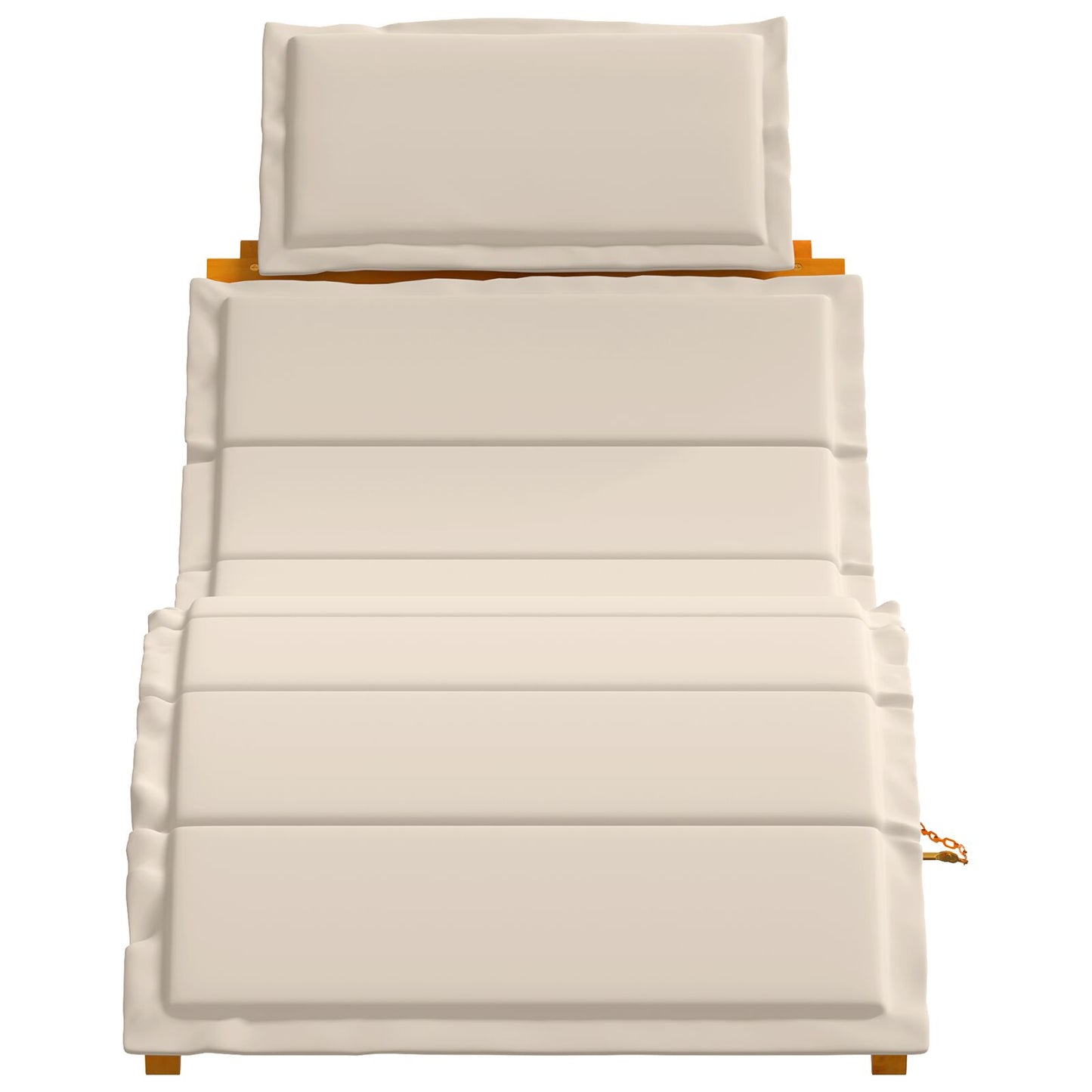 Curved Sun Loungers with Cushions in Solid Acacia Wood - 2 Pieces