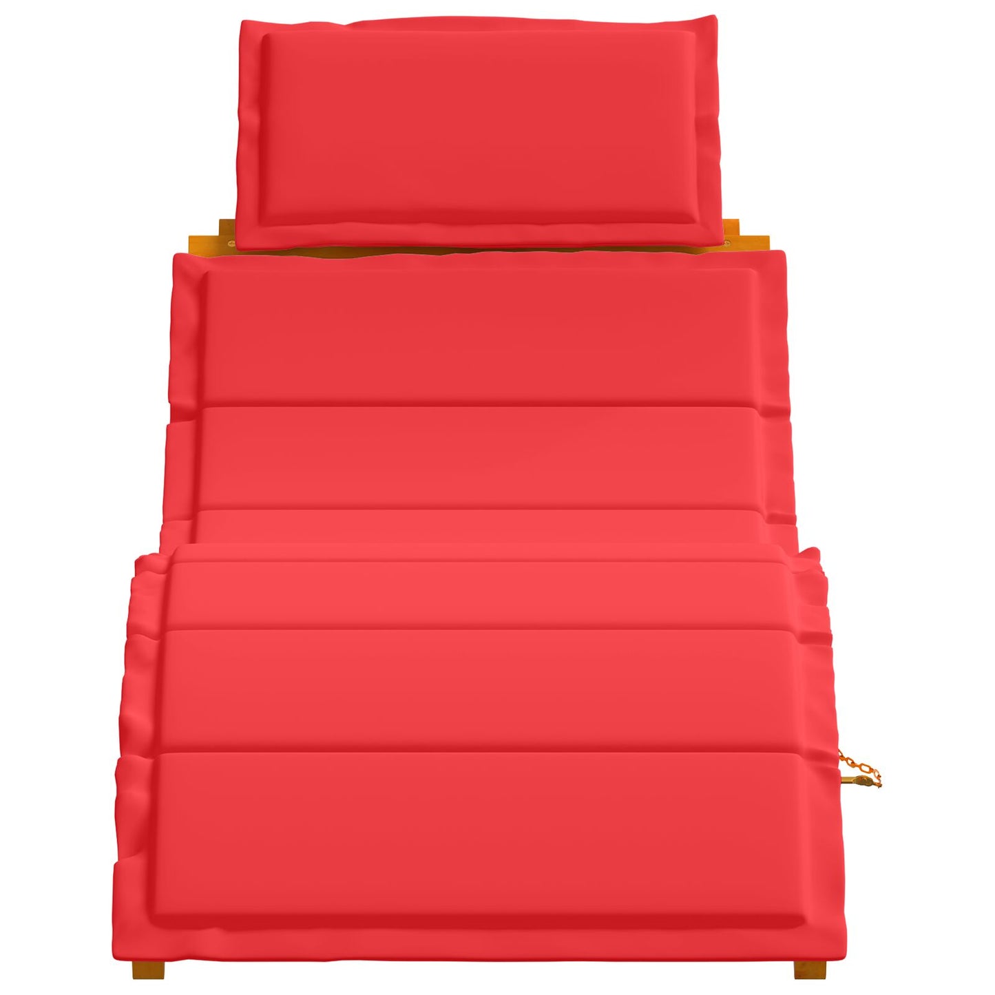 Curved Sun Loungers with Cushions in Solid Acacia Wood - 2 Pieces