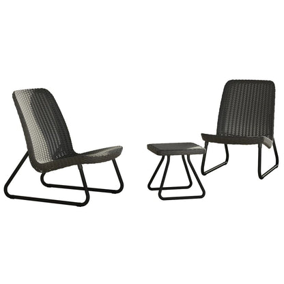 Rio Modern Patio Furniture Set - 3 Pieces