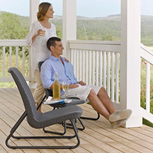 Rio Modern Patio Furniture Set - 3 Pieces