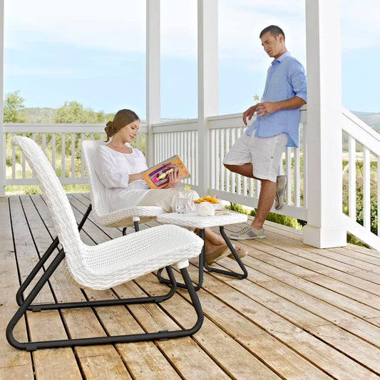 Rio Modern Patio Furniture Set - 3 Pieces