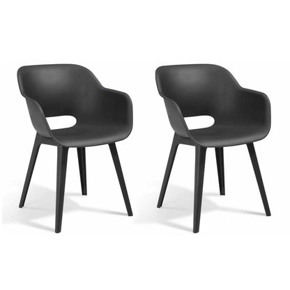 Akola Outdoor Chairs - 2 pcs