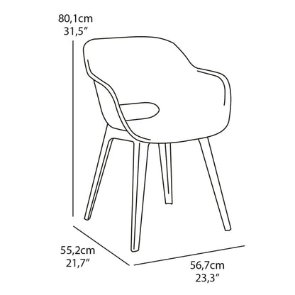 Akola Outdoor Chairs - 2 pcs