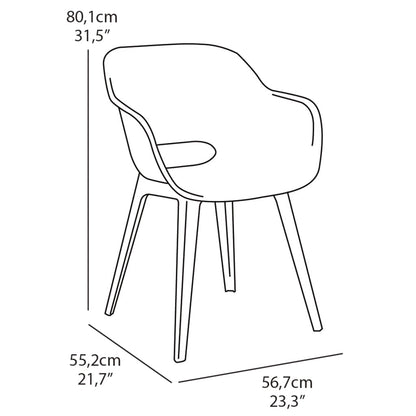 Akola Outdoor Chairs - 2 pcs