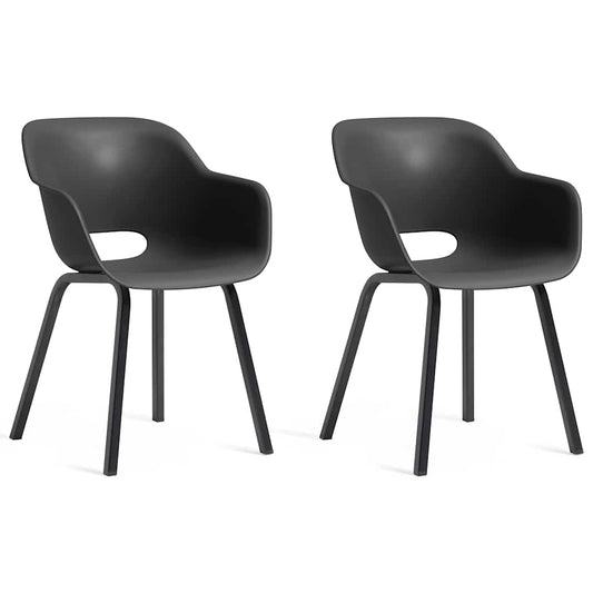 Noa Garden Chair with Metal Legs - 2 pcs