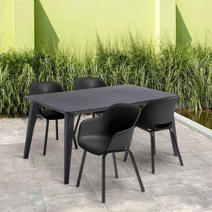 Noa Garden Chair with Metal Legs - 2 pcs