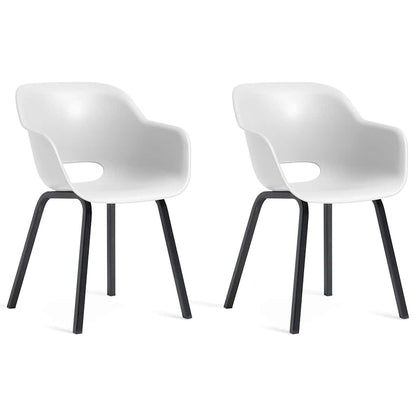 Noa Garden Chair with Metal Legs - 2 pcs