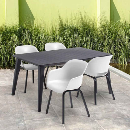 Noa Garden Chair with Metal Legs - 2 pcs