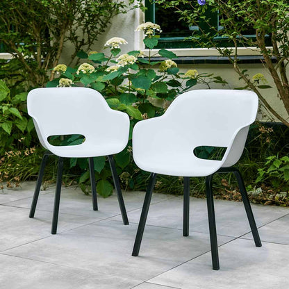 Noa Garden Chair with Metal Legs - 2 pcs