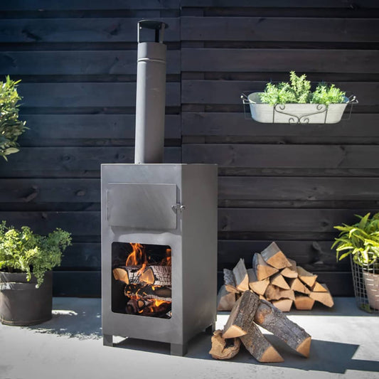Terrace Stove Fireplace with Pizza Oven