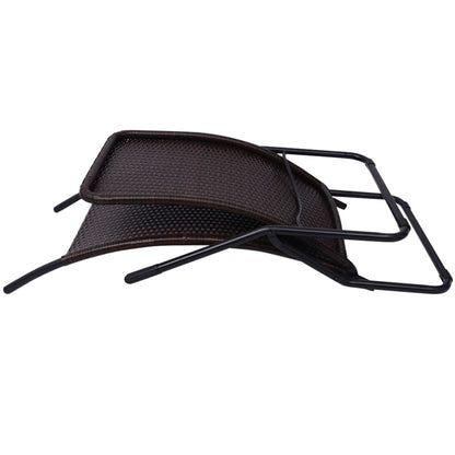 Folding Sun Lounger in Poly Rattan