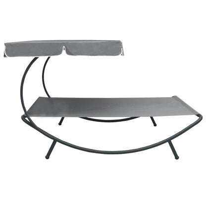 Outdoor Lounge Bed with Canopy