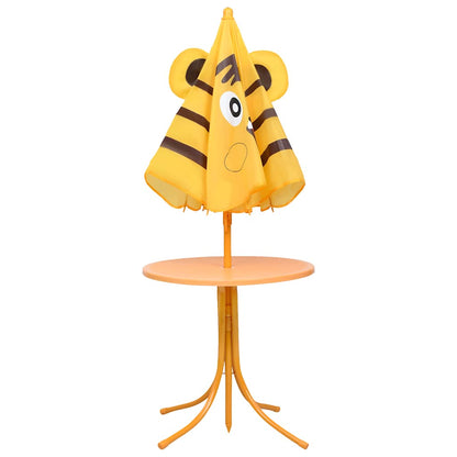 3 Piece Kids' Animal Garden Bistro Set with Parasol