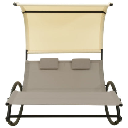 Double Sun Lounger with Canopy